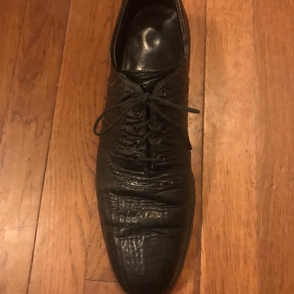 size 12 handmade genuine shark skin dress shoes - Picture 9 of 11